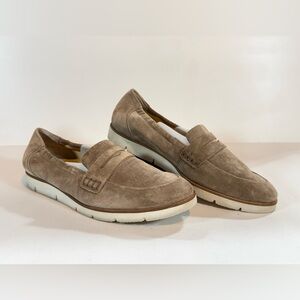 PAUL GREEN Light tan SALLY Suede penny loafers size 7.5